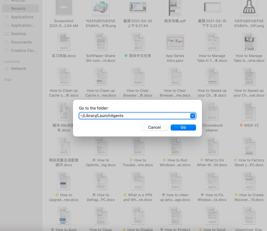 how to search mac for viruses