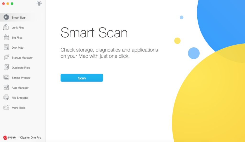 Cleaner One Pro smart scan interface