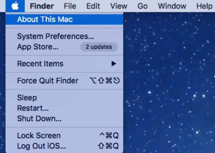 About This Mac