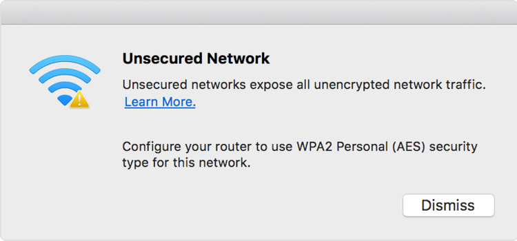 Unsecured Network