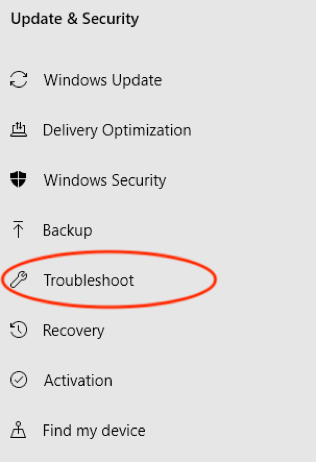 win10-troubleshot