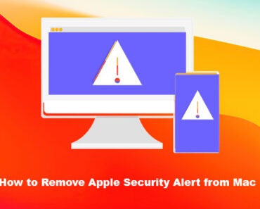 remove apple security alert