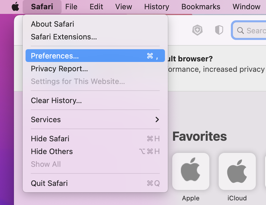 open safari