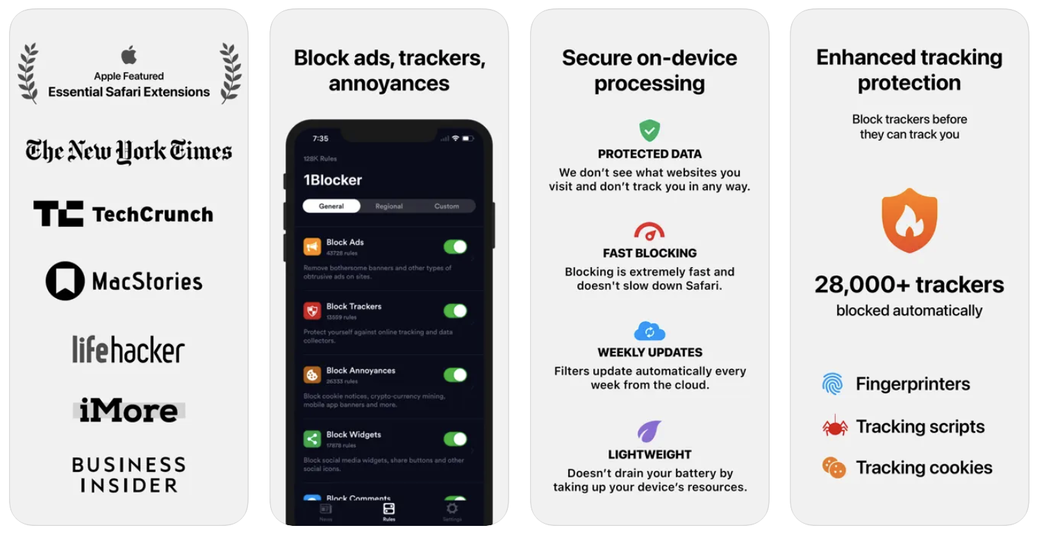 1blocker or adguard