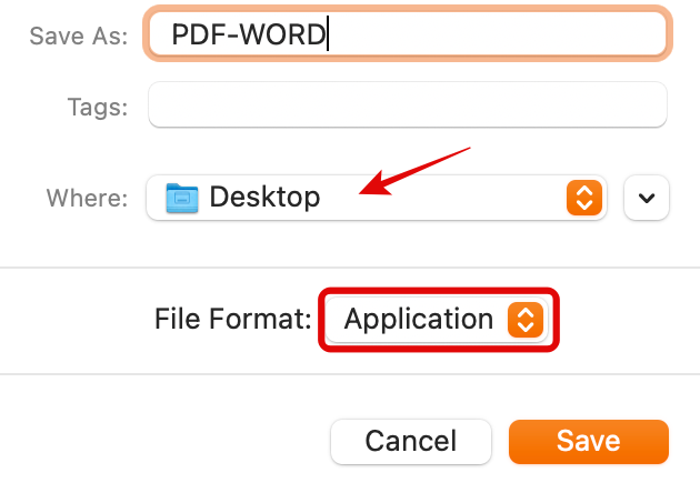 file format > application