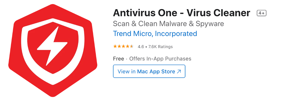 Antivirus One in App Store